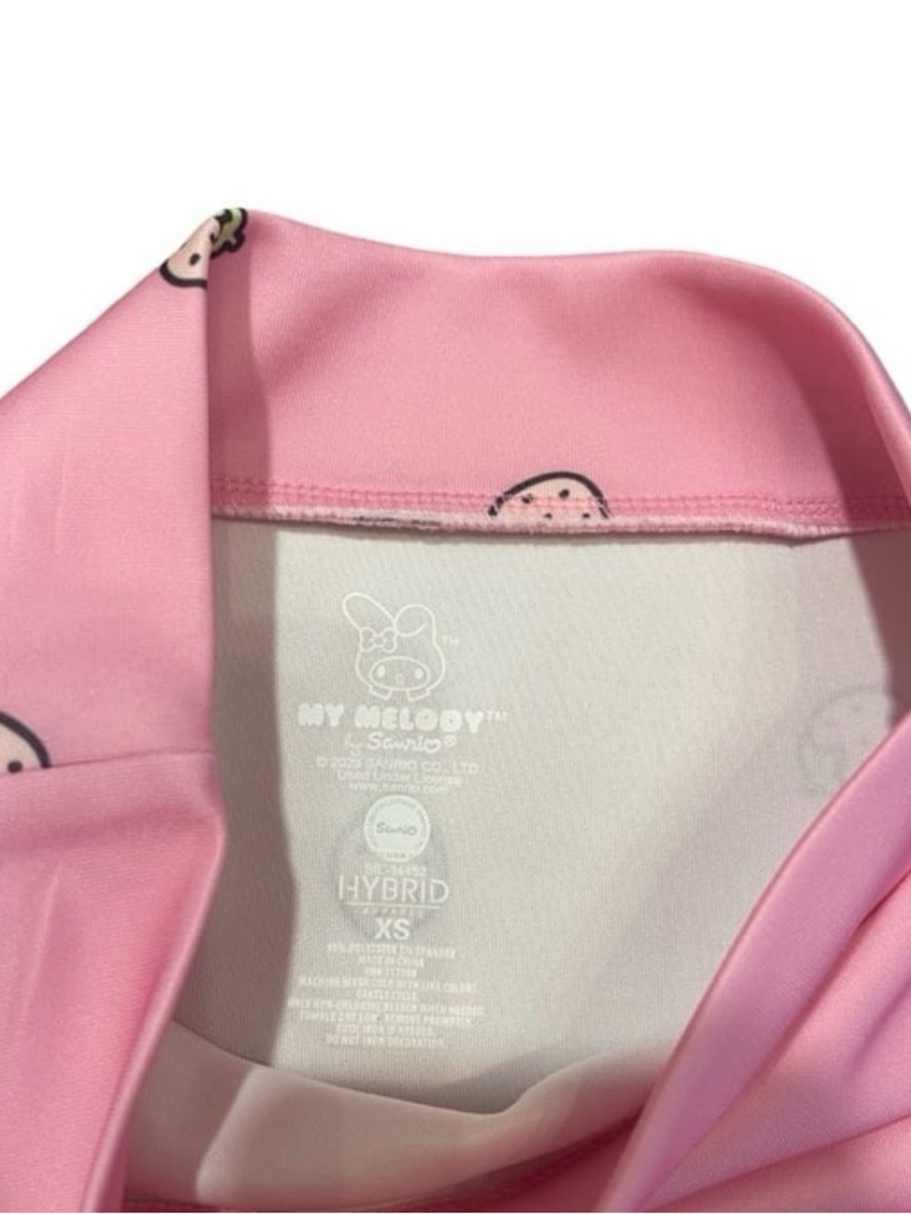 Sanrio My Melody Kuromi 2 Piece Set Crop Top & Skirt Pink Strawberry XS - Picture 4 of 6